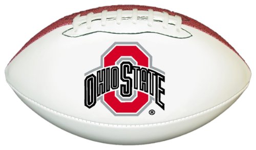 Ohio State Buckeyes Official Size Synthetic Leather Autograph Football