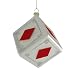 3" Diamonds Dice Casino Gambling Glass Christmas Ornament