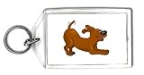 Keychain with animals, animal, dog