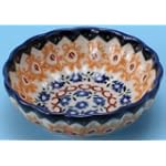 Polish Pottery Scalloped Bowl 1 1/2