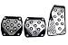 Black Rim Aluminum Inner Plates 3pc Manual (A) Racing Pedals