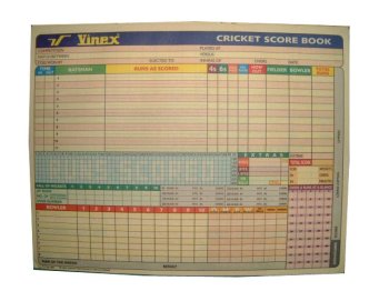 Vinex Cricket Scoring Book 80 Innings