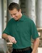 Mens Short Sleeve Pique Polo with Pocket, Hunter