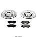 Power Stop K1054 Front Z23 Carbon Fiber Brake Pads with Drilled & Slotted Brake Rotors Kit For Lexus ES300, Toyota Avalon, Toyota Camry, Toyota Camry [Model Specific]