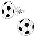 Hypoallergenic Sterling Silver Soccer Ball Stud Earrings for Kids (Nickel Free)