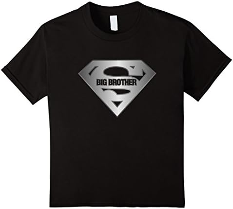 Super Big Brother T-Shirt, Male Sibling Son Tee Shirt - Kids 6 - Black