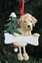 Labrador, Yellow Ornament by E&S