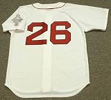 WADE BOGGS Boston Red Sox 1987 Majestic Throwback Home Baseball Jersey, 2XL