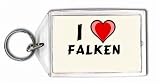 I Love Falken Keychain