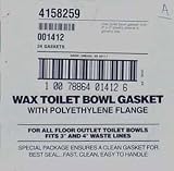 24 each: Harvey'S Wax Toilet Bowl Gasket With Polyethylene Flange (001412)