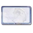Woman with Parasol - Adhesive Name Badges (set of 25)