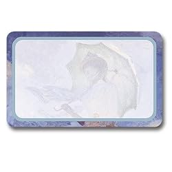Woman with Parasol - Adhesive Name Badges (set of 25)
