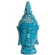 Turquoise Ceramic Large Buddha Head - Free shipping