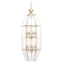 Sea Gull Lighting 6122-02 Twelve-Light Bound Glass Hall/Foyer Fixture, Clear Beveled Glass, Polished Brass Finish