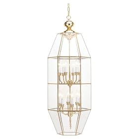 Sea Gull Lighting 6122-02 Twelve-Light Bound Glass Hall Foyer Fixture, Clear Beveled... by Sea Gull Lighting