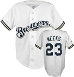 Rickie Weeks Milwaukee Brewers Home White MLB Replica Jersey