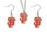 San Francisco Giants Necklace and Dangle Earring Charm Set NFL