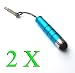 Hi-Tech DealzĀ® 2 Pack of Stylus (Blue) 3.5mm MINI ATTACHABLE Universal Touch Screen Capacitive Pen for Samsung Tablet PC / Cell Phone / Smartphone : Samsung S7550 Blue Earth, Samsung S8300 UltraTOUCH, Samsung S8500 Wave, Samsung S8530 Wave II, Samsung S8600 Wave 3, Samsung Star 3 Duos S5222, Samsung Star 3 s5220, Samsung T249, Samsung T746 Impact, Samsung T939 Behold 2, Samsung U380 Brightside, Samsung Vibrant, Samsung Vodafone 360 H1, Samsung Vodafone 360 M1, Samsung W850, Samsung W880 AMOLED 12M, Samsung W960 AMOLED 3D, Samsung W999, Samsung Wave M S7250, Samsung Wave Y S5380