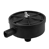 uxcell コンプレッサーサイレンサー　空気圧縮機　スレッドマフラー　プラスチック　18mm　ブラック