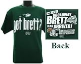 Broadway Brett Favre Jettisoned to New York's Big Apple T-shirt