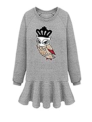 Pleated Cotton Long Sleeves General Print  Dress