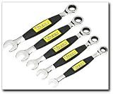 5 Piece Ratcheting Combination Wrench Set, Metric