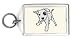 Dog 03 Drawn With Straight Lines Keychain