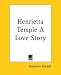 Book Henrietta Temple A Love Story