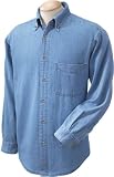Harriton Men's 6.5 oz. Long-Sleeve Denim Shirt. M550