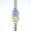 NICOLET Women's Silver Tone Analog Watch with Dual Time Zones. Model NC-2074W