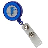 NFL Detroit Lions Light Blue Badge Reel