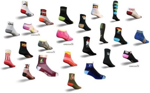 6 Pairs Coolmax Running and Cycling Socks Mix Colors (Lg/XL)