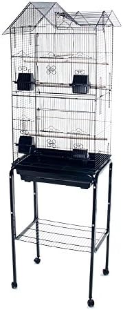 Canary Finch Parakeet Cockatiel LoveBird Bird Cage with Stand 18x14x63"H