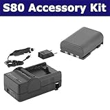 Canon Powershot S80 Digital Camera Accessory Kit includes: SDM-118 Charger, ....