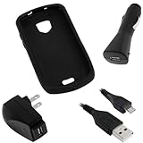 GTMax 4pc Accessory Bundle Kit for Verizon Samsung Droid Charge SCH i510/i5 ....
