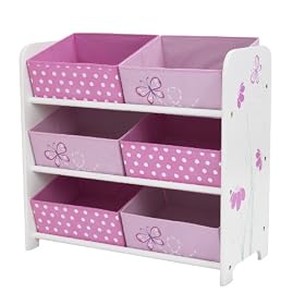 Worlds Apart Butterflies and Flowers 6 Bin Storage