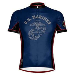 Buy Primal Wear USMC Marines Marine Corps Dress Blues Cycling Jersey with DeFeet Socks - Choice of Size