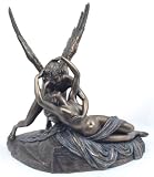 Eros (Cupid) & Psyche By Antonio Canova (1757-1822) Real Bronze Powder Cast Greek Mythology
