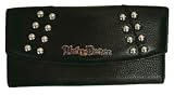 Harley-Davidson® Women's Clutch Wallet. Pebbled Cowhide. H-D® Part# RD6217L-BLK