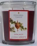 41SNgW6xx L. SL160  Colonial At Home Holiday Sparkle Oval Jar Candle 22 Oz.