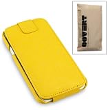 HTC ONE X HANDY LEDER TASCHE CASE H�LLE IN GELB, COVERT RETAIL VERPACKUNGvon "COVERT"