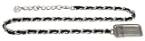 Dolce & Gabbana Large Black Leather Chain Link Belt BC1443-A1164-80999