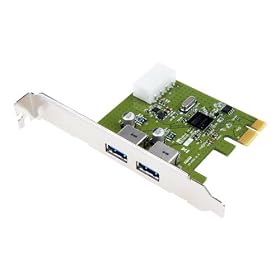 Transcend 2-Port USB 3.0 PCI-E Card, PCIe, PCI-Express 2.0, 5000 Mbit/s, 69 mm, 80 mm, 47 g