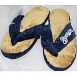 Milwaukee Brewers MLB Flip Flop Thong Slippers - S