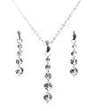 Accessories By Park Lane. S2956F, Diamante Necklace And Earring Set With Crystal Stones