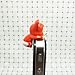 Adorable White Panty Hanging Little Red Fox Cat Dust Plug 3.5mm Phone Accessory Cell Phone Plug iPhone Dust Plug Samsung Plug Phone Charm Headphone Jack Earphone Cap Ear Cap Dust Plug