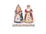 Certified International Holiday Traditions 3-D Salt and Pepper Set with Stand, 5-3/4-Inch by 3-Inch by 5-1/2-Inch