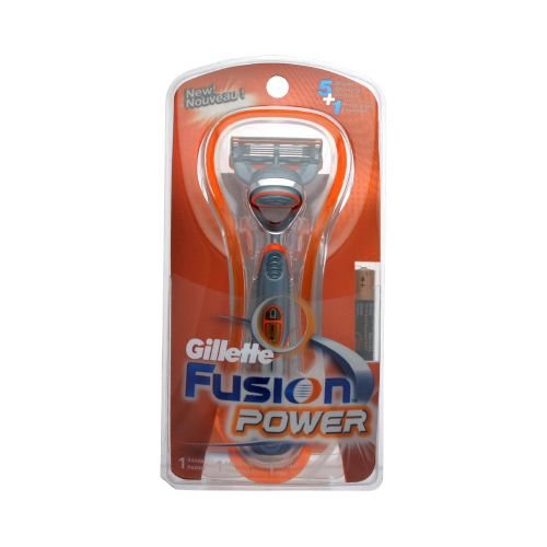 shaving cream for electric shaver:Gillette Fusion Power Razor + 1 Cartridge Refill + 1 Battery Hair Removal Products