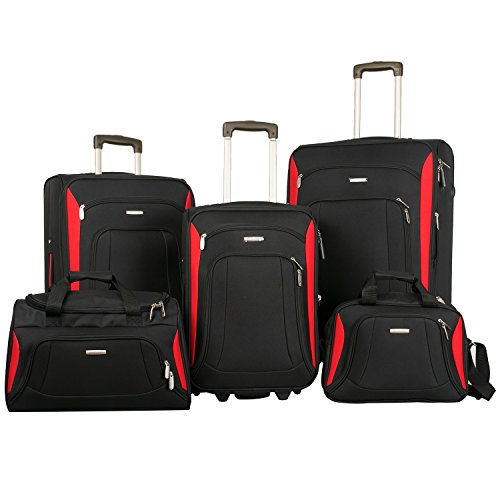 Merax Newest 5 Piece Softshell Deluxe Expandable Rolling Luggage Set Merax Newest 5 Piece Softshell Deluxe Expandable Rolling Luggage Set