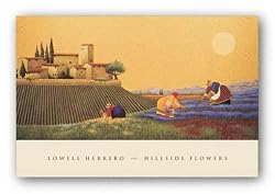 Hillside Flowers by Lowell Herrero 36"x18.5" Art Print Poster